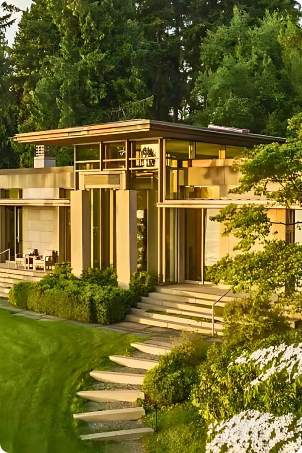 Large private estate near Bill Gates’ house.